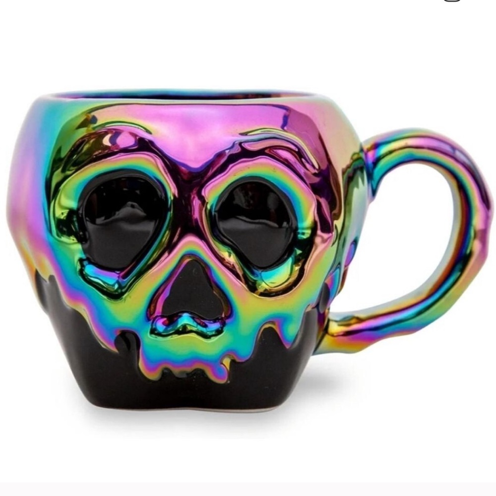 Disney Iridescent Poison Apple Skull Mug